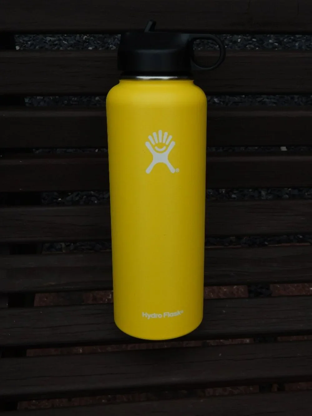 Hydro Flask 40oz Wide Mouth Flex Straw Bottle - YELLOW